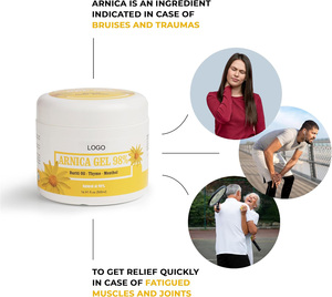 Gel all'Arnica per Lividi 98% Crema di Arnica Montana Extra Forte per Sollievo Muscolare e Articolare, Formula Naturale Non Unta - Product Image 2