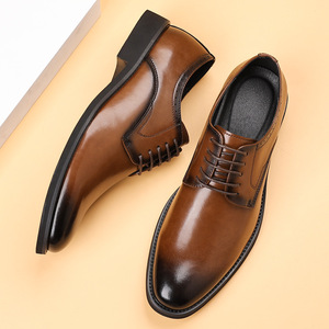 2026 Men's British Style Simple Smooth Leather Formal <b>Shoes</b> Daily Wear & <b>Work</b> <b>Shoes</b> for Men - Product Image 4
