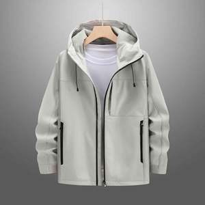 Veste à fermeture éclair personnalisée, design personnalisé, imperméable, coupe-vent, respirante, en polyester, pour usage extérieur, impression, grande taille, vêtements chauds - Product Image 1