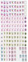Tuiles de Mahjong en Acrylique Élégantes à Motifs Botaniques Américains, Design Floral et Feuillage Aquarelle pour Jeux de Table à Domicile, Fêtes et Loisirs