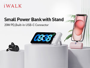 Cargador Inalámbrico de Escritorio <span class=keywords><strong>Mini</strong></span> de Carga Rápida Bidireccional de 20 W con Soporte, Enchufe USB C, Banco de Energía Portátil Delgado de 5000 mAh, Dispositivos Electrónicos - Product Image 3