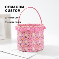Sac à bonbons avec logo personnalisé en forme de citrouille pour Halloween-Sac fourre-tout en nylon durable pour les enfants, panier cadeau pour les fêtes de fin d'année