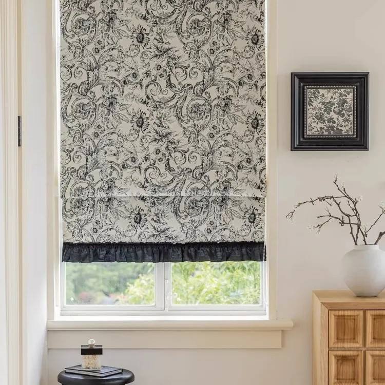 Jacquard morris noir et blanc