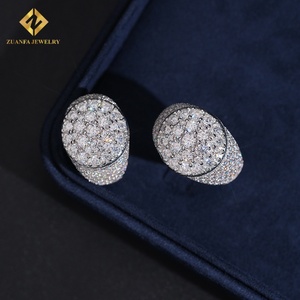 Thời trang moissanite Vòng 925 Sterling Bạc người đàn ông vượt qua Kim Cương Tester vvs Iced ra lửa đồ trang sức GRA giấy chứng nhận - Product Image 3