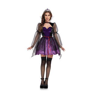 Nueva llegada Halloween carnaval Cosplay clásico <span class=keywords><strong>bruja</strong></span> personaje <span class=keywords><strong>disfraz</strong></span> Sexy mujer <span class=keywords><strong>malvada</strong></span> reina vestido - Product Image 6