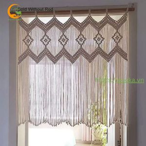 Vente flash - Décoration d'intérieur - Macramé artisanal en coton - Décoration bohème - Franges murales - Prix avantageux - Product Image 2