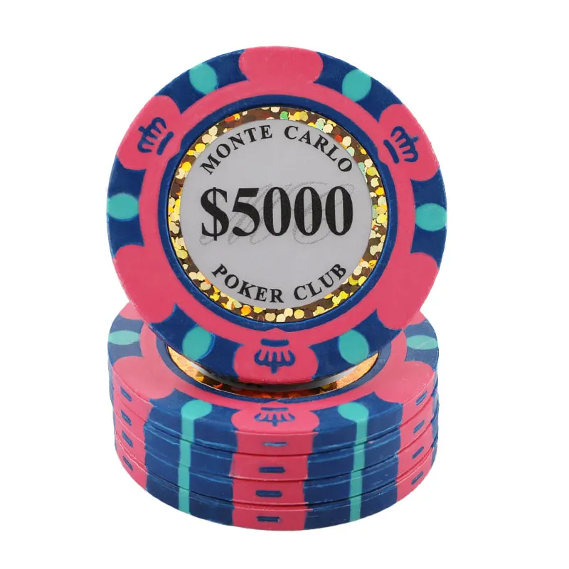 Personalizzato di alta qualità 14G Casino Ceramic Entertainment Chip di plastica Poker Ceramic Abs Blanks sublimazione Clay Poker Chips