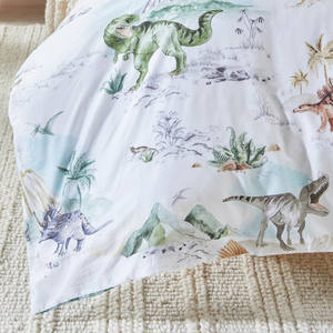 Juego <span class=keywords><strong>de</strong></span> edredón <span class=keywords><strong>de</strong></span> algodón egipcio 100%, diseño <span class=keywords><strong>de</strong></span> dinosaurio, funda <span class=keywords><strong>de</strong></span> cama suave y ligera, muy cómoda para tu ropa <span class=keywords><strong>de</strong></span> cama - Product Image 4