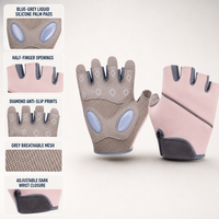 Gants d'entraînement respirants à demi-doigts avec coussinets de paume et support de poignet réglable pour la gym, le fitness et l'haltérophilie