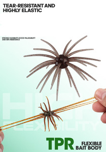 Esca Artificiale Morbida Bionica a Forma di Riccio Marino Galleggiante <span class=keywords><strong>per</strong></span> <span class=keywords><strong>Pesca</strong></span> <span class=keywords><strong>in</strong></span> Acqua Salata, Fiumi e Laghi - Product Image 4