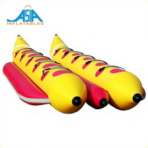 Bateau gonflable tractable pour 10 personnes, type banane aquatique, flyfish, ski tube, pour la <span class=keywords><strong>plage</strong></span>, jet ski - Product Image 1