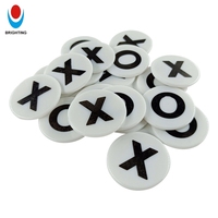 Jetons de jeu en plastique imprimés sur mesure, compteurs en plastique à motif rond, accessoires de jeu de société avec logo personnalisé pour jeux de table
