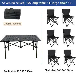 Ensemble de table et chaises pliantes portables <span class=keywords><strong>pour</strong></span> camping et repas en plein air – Vente en gros - Product Image 4