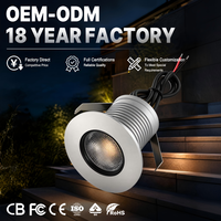 Projecteur LED encastrable pour pavés 5W DC12-24V, haute puissance, faisceau moyen, luminaire extérieur pour éclairage vers le haut des troncs d'arbres D65-C5