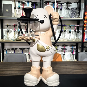 Grande Statuetta di Orso Polare in Resina Dipinta Ecologica Multicolore con Telecomando <span class=keywords><strong>Luna</strong></span> per Decorazioni Natalizie da Interno/Esterno - Product Image 2