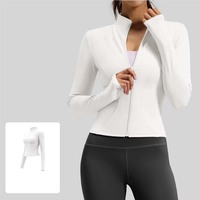 Hauts de sport pour femmes à séchage rapide, légers, coupe-vent, respirants, ajustés, avec logo personnalisé, pour la course à pied, la gym, le fitness et le yoga