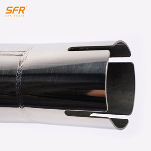 ท่อไอเสียสแตนเลสชุบโครเมียมแบบปรับได้ SFR สำหรับรถมอเตอร์ไซค์เดวิดสัน รุ่นบ็อบเบอร์/ชอปเปอร์ พร้อมอุปกรณ์ลดเสียง - Product Image 4