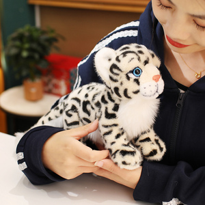 20cm simulado Snow <span class=keywords><strong>Leopard</strong></span> Animal muñeca lindo Material suave peluche compañero muñeca regalo fábrica venta directa al por mayor - Product Image 4