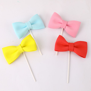 Decorazione <span class=keywords><strong>per</strong></span> <span class=keywords><strong>Torte</strong></span> Semplice e Colorata, Fiocco in Acciaio Inossidabile <span class=keywords><strong>per</strong></span> Ragazze, Ornamento Carino <span class=keywords><strong>per</strong></span> <span class=keywords><strong>Torte</strong></span> di Compleanno - Product Image 5