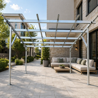 Système de carport solaire en acier profilé Zn-Al-Mg robuste et haute résistance avec surface galvanisée à chaud, garantie 25 ans