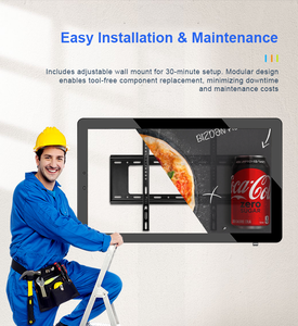 32 43 49 55 65inch quảng cáo thông minh kiosk 2 + 32 LCD màn hình hiển thị quảng cáo treo tường thông tin hiển thị signage kỹ thuật số - Product Image 4