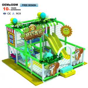 Equipo de Juegos Interior con Temática Natural Personalizado, Tobogán Doble para Niños, Marca Saidi, Material PP, Certificado CE, Máximo - Product Image 2