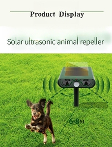 Répulsif à ultrasons rechargeable pour chiens en plastique avec détecteur de mouvement et lumières clignotantes - Product Image 6