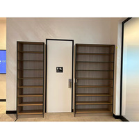 Étagère de rangement simple pour bureau à domicile, murale ou sur pied, bibliothèque étroite, casiers de supermarché, en panneau HPL, étanche et ignifuge