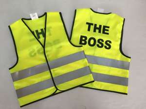 EN17353 EN1150視認性の高いキッズセーフティユニフォームチャイルドセーフティベスト測量士セーフティベストキッズリフレクティブベスト - Product Image 2