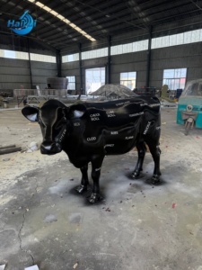 Escultura de Vaca de Fibra de Vidrio de 6 Pies de Altura, <span class=keywords><strong>Estatua</strong></span> de Vaca de Tamaño Real, <span class=keywords><strong>Estatua</strong></span> de Vaca Grande de 2 Metros de Altura - Product Image 1