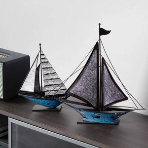 Artistique Simple métal artisanat cadeaux lisse <span class=keywords><strong>voile</strong></span> créatif fer <span class=keywords><strong>voile</strong></span> temps logo victoire bannière cadeaux décor à la maison - Product Image 4