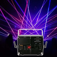 Láser de Escenario de Aluminio de Amplio Voltaje IP65, 5W 6W, Luz Láser de Haz con Animación 3D para DJ, Bodas, Discotecas, Eventos, Teatro