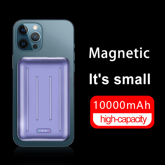 New Arrive Mini Pocket 10000mah Powerbank Model CK100 Magnetic Wireless Charging  Mobile Gadgets