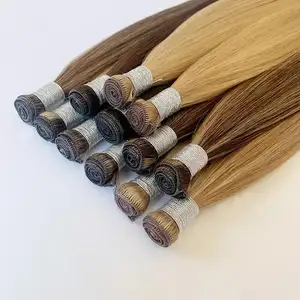 Invisible Genius Remy Weft Thick End Cuticle Intact 100% Virgin Hand-tied Genius Weft Human Hair Extension