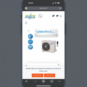 Aire Acondicionado Split Airwell de 1 HP, 12000 BTU, Inverter, Unidad de Calefacción y Refrigeración, R410A - Product Image 4