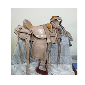 Selle occidentale anglaise de haute qualité Équipement de course de chevaux de divertissement haut de gamme en cuir indien de qualité - Product Image 1
