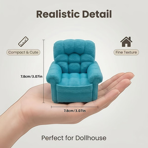 บ้านตุ๊กตา PLA รุ่นใหม่ ปี 2026 ชุดโซฟาขนาดเล็ก 6 สี ของตกแต่ง ของเล่นพิมพ์ 3 มิติ บรรเทาความเครียด - Product Image 3