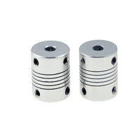 Coupleur d'arbre de moteur CNC en aluminium, flexible, 4mm à 10mm, OD 19x25mm, vente en gros, livraison directe