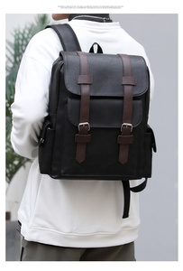<span class=keywords><strong>Sac</strong></span> à <span class=keywords><strong>Dos</strong></span> de Voyage Imperméable en <span class=keywords><strong>Cuir</strong></span> En Gros pour Hommes et Femmes, <span class=keywords><strong>Sac</strong></span> d'École Étudiant en PU, Mode et <span class=keywords><strong>Ordinateur</strong></span> Portable - Product Image 4