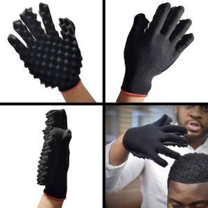 Gants éponge magiques personnalisés en gros pour boucles, brosse à ondulations, éponge à cheveux afro simple face pour hommes noirs - Product Image 4