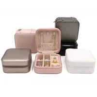Portable PU Leather Jewelry Storage Case