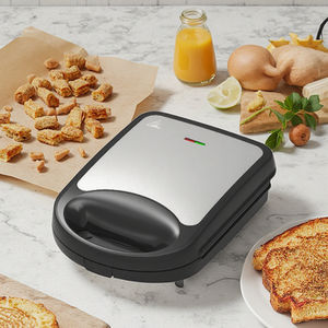 Multifunctionele Nieuwe Zwarte Antiaanbakplaten <span class=keywords><strong>Panini</strong></span> Persgrill Elektrische Wafel Sandwich Maker - Product Image 1