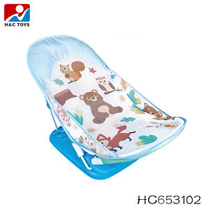 Silla de ducha de baño para bebé con <span class=keywords><strong>almohada</strong></span>, <span class=keywords><strong>bañera</strong></span> plegable infantil, silla de baño, asiento de bañista para bebé - Product Image 4