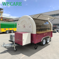 Wecare Fast Mobile Kitchen Restaurant Ice Cream Bubble Tea Mini Food Truck Catering Trailer Cart Foodtruck EU for Sale