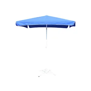 Grand parapluie parasol rectangulaire quatre carrés UV grand parapluie parasol support parasol extérieur parasol