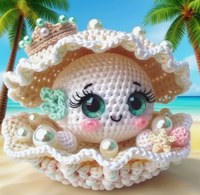 Nouvel Arrivage Kit de Crochet Poupées en Peluche Courte Faite Main en Forme de Coquillage Colorées Accessoires de Bureau Très Vendus À partir de 3 Ans