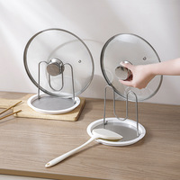 Support de couvercles de casseroles et repose-cuillères en acier inoxydable pour cuisine, directement de l'usine, avec repose-bols et repose-assiettes