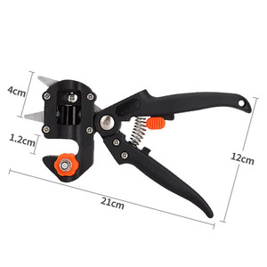 Forbici Multifunzione 2-in-1 per Innesto e Potatura, Lame in Acciaio al Carbonio, Impugnatura in Gomma, Set <span class=keywords><strong>di</strong></span> Utensili Fai-da-Te per Alberi da Frutto e Piantine - Product Image 2