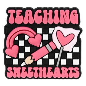 Abalorios Creativos para Zapatos, Regalo del Día del Profesor, Goma Suave de PVC, Papelería, Arco, Zapatilla, Pulsera, Decoraciones para Zapatos, Dibujos Animados - Product Image 4