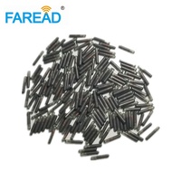 Microchip programmable 13,56 MHz ISO14443-A, étiquette RFID en verre étanche 2,12*12 mm, lecture par téléphone mobile NFC, 924 octets NTAG216